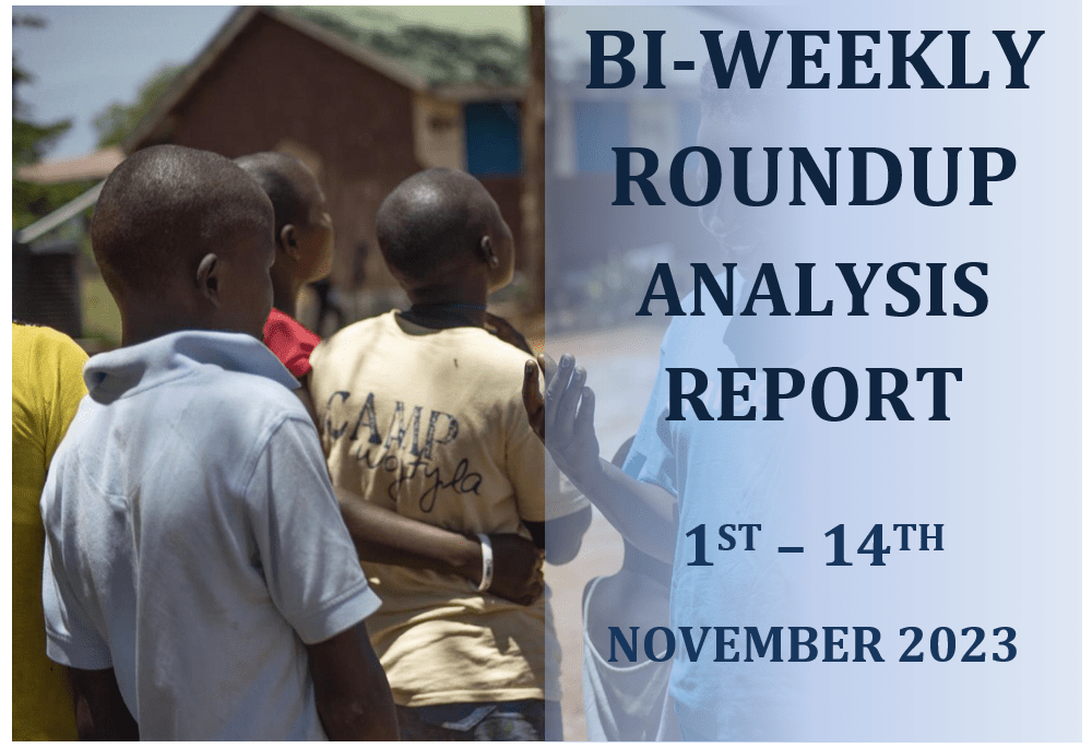 Bi-weekly Report 1st - 14th November 2023
